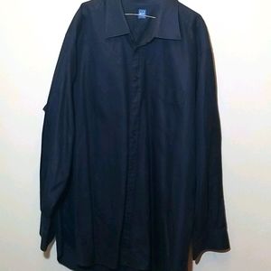 Ike Behar Black Button Down Shirt